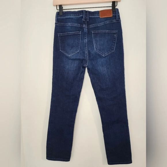 Madewell Womens Straight Leg Jeans Size 25 Dark Denim Mid Rise‎ Staple Normcore - Picture 4 of 7